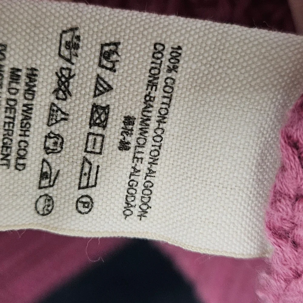 Free People Cropped Sweater Womens Sm Pink Damsel Bell‎ Sleeve V-Neck Knit Boho